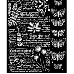 STENCIL STAMPERIA 20X25 FORTUNE BOTANICO