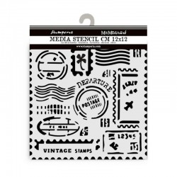 STENCIL STAMPERIA 12X12 TRAVEL