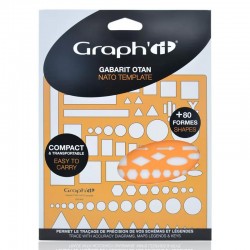 PLANTILLA NATO GRAPHIT  15,5 CM X 15.5 CM