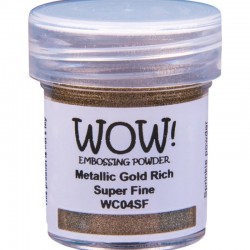 POLVO DE EMBOSSING WOW METALIC GOLD RICH