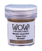 POLVO DE EMBOSSING WOW METALIC GOLD RICH