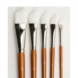 SET DE 5 PINCELES ANGULARES HOBBY