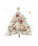 Servilleta 33cmx33 Hermoso de árbol de Navidad
