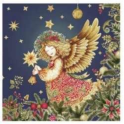 Servilleta 33cmx33 -ANGEL opulento azul