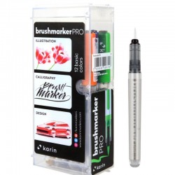 PACK ROTULADORES  BRUSH MARKER KARIN  11+ BLENDER