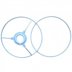 Juego de aros de 10cm de acero para pantalla de lámpara cilíndrica