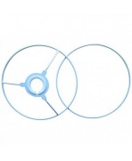 Juego de aros de 10cm de acero para pantalla de lámpara cilíndrica
