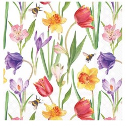 33cmx33cm Servilleta Flores en primavera