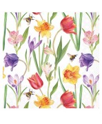 33cmx33cm Servilleta Flores en primavera