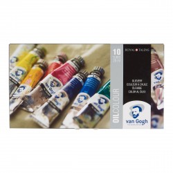 Estuche de Óleo 10 colores básicos en tubos de 20 ml