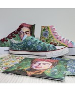 servilletas-Monográfico Zapatillas Decoupage con Servilletas