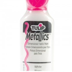 PINTURA TULIP METALLICS BLANCO 37ML