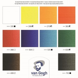 Estuche de Óleo 10 colores básicos en tubos de 20 ml