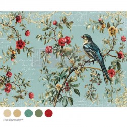 A1 Decoupage Fiber “The Velvet Nest” – Lámina de Fibra Decorativa 59.4cm x 84.1cm
