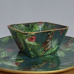 Taller Con servilletas cuenco doble cara y bandeja - decoupage sobre vidrio. Elige la fecha que más te convenga.