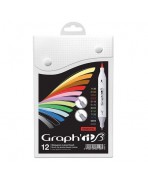 SET DE 12 MARKERS DE ALCOHOL GRAPH IT