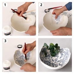 Viva Decor Decoupage Kleber & Lack 250 ml Transparente .Cola y Barniz 2 en 1 para Decoupage y Manualidades