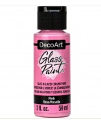 DecoArt Glass Paint 59ml color Rosado