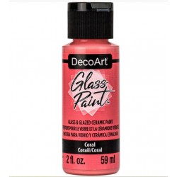 DecoArt Glass Paint 59ml color coral