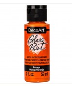 DecoArt Glass Paint 59ml color naranja