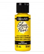 DecoArt Glass Paint 59ml color amarillo