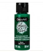DecoArt Glass Paint 59ml verde