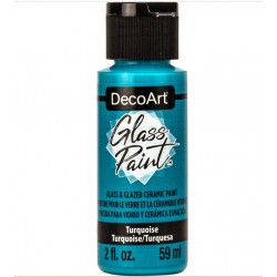 DecoArt Glass Paint 59ml turquesa
