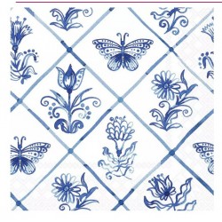 Servilleta 33cmx33cm Azulejos en forma de diamante