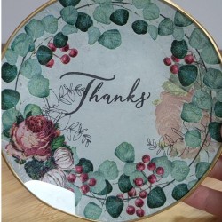 Con servilletas. - taller monográfico decoupage artístico sobre vidrio