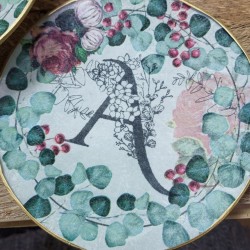 Con servilletas. - taller monográfico decoupage artístico sobre vidrio