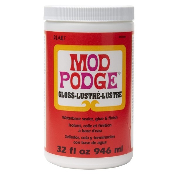 Decoupage Mod Podge Gloss 946ml acabado brillante.