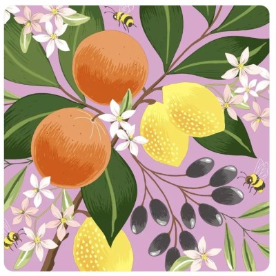 Servilletas de 33cmx33cm Frutas exóticas