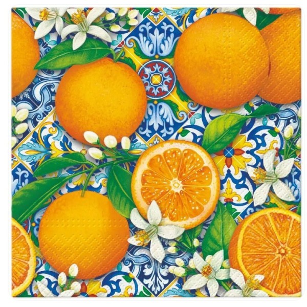 Servilletas de 33cmx33cm Naranjas boom