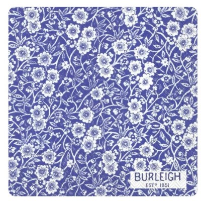 Servilletas de 33cmx33cm Calico azul