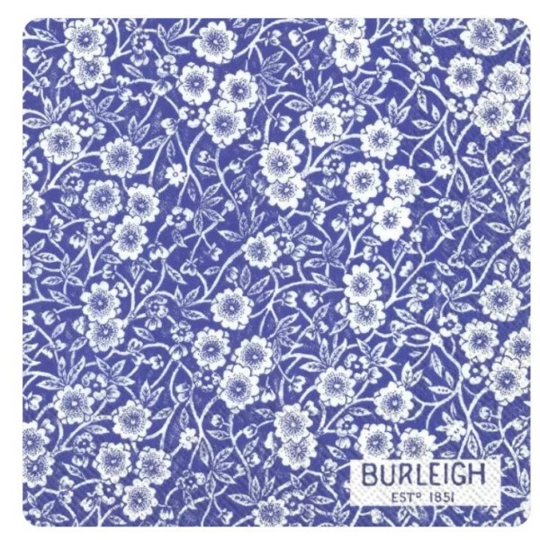 Servilletas de 33cmx33cm Calico azul