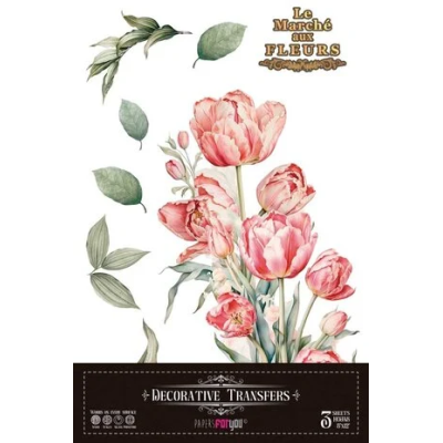 La Vie En Fleurs Decor Transfers 8x12"