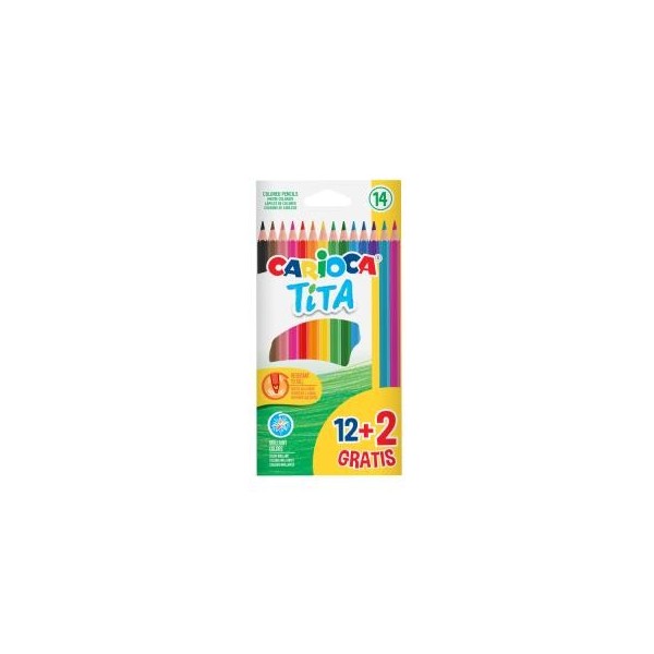 Lápices de colores Tita caja de 12 uds Carioca