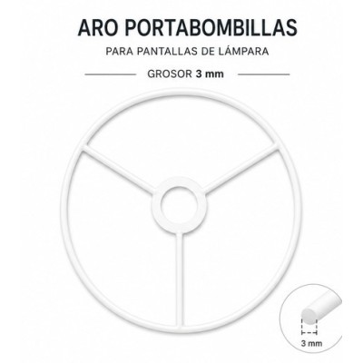 Aro de 20cm metálicos portabombillas
