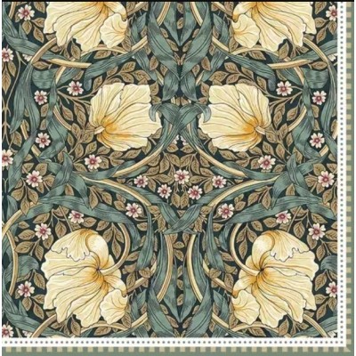 Servilleta 33cmx33cm flores barrocas