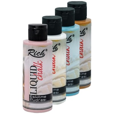 Rich Liquid Chalk 650 Blanco 120 cc Pintura Efecto Tiza