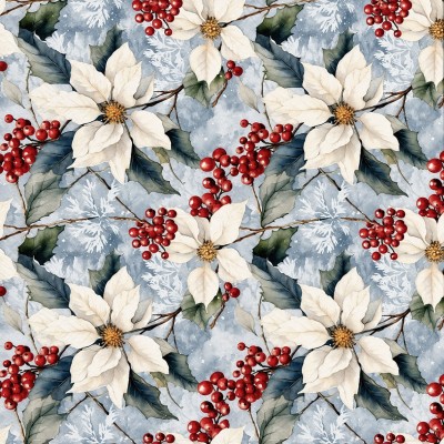 copia de Servilletas 33x33 cm Winter poinsettia