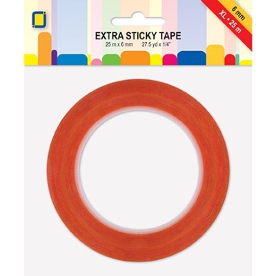 Cinta  6mmx25m adhesiva doble cara extrafuerte  transparente