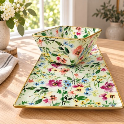 Taller Con servilletas cuenco doble cara y bandeja - decoupage sobre vidrio. Elige la fecha que más te convenga.