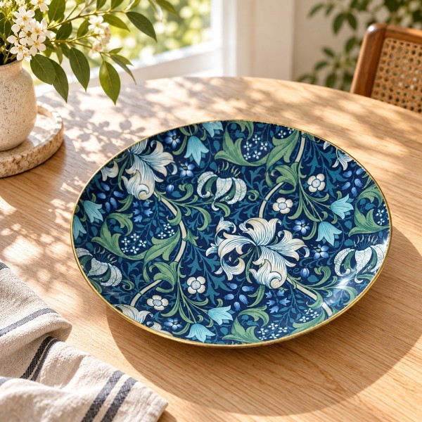 Monográfico decoupage con tela sobre vidrio