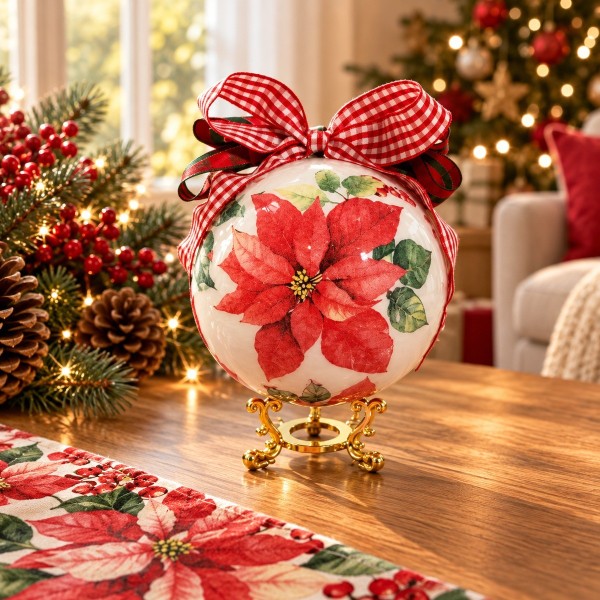 Imitación porcelana con servilletas: técnica de decoupage- Navidad- Taller en Madrid