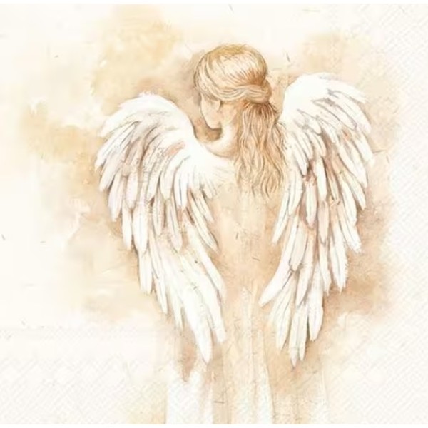 Servilletas 33x33 cm Ángel Romántico