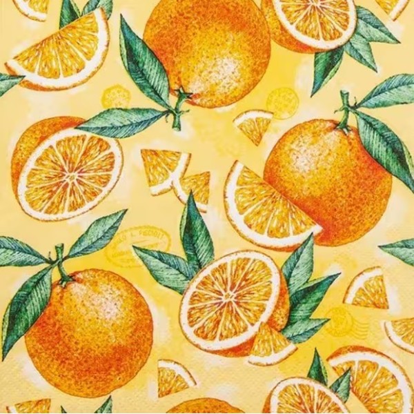 Servilletas 33x33 cm Naranjas
