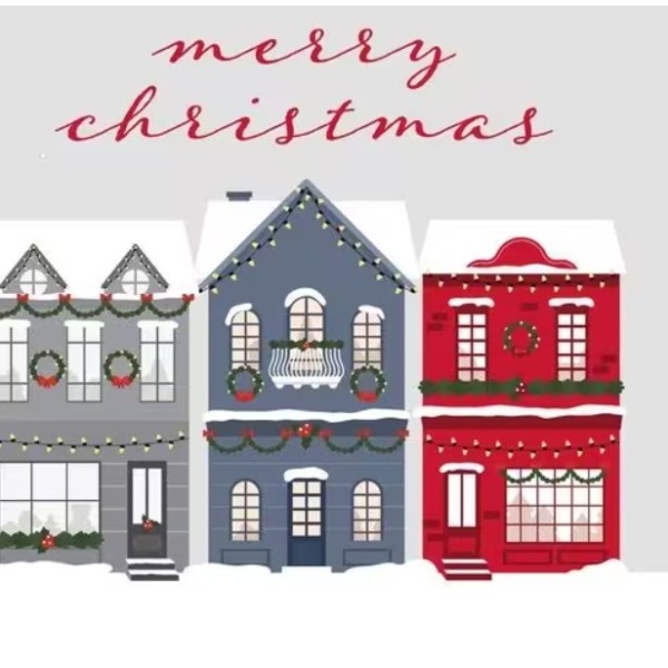 Servilletas 33x33 cm Feliz navidad