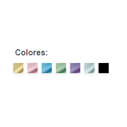 Estuche 6 rotuladores metálicos en colores surtidos