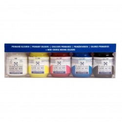 Set colores primarios, tempera extra fina (Gouache) Talens